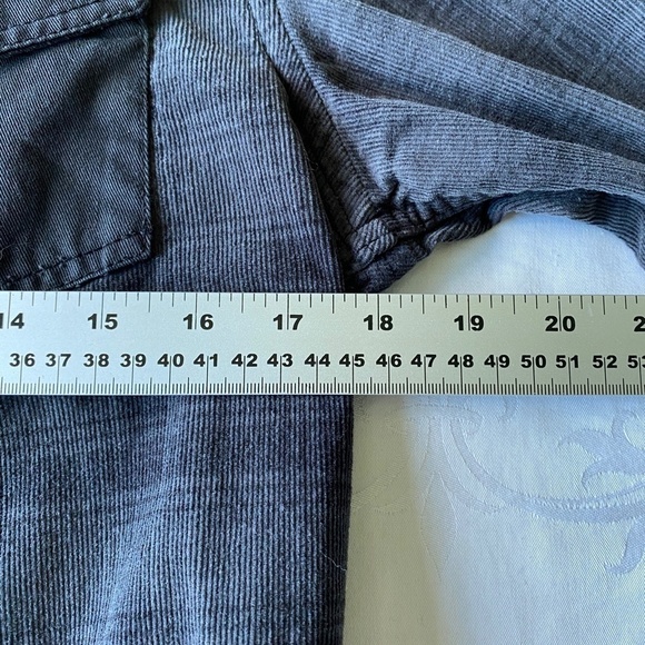 Ecko Unltd. Men's Gray Check Long Sleeve Fine Corduroy Button Up‎ Shirt Small - Picture 11 of 14